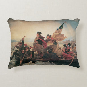 Washington Crossing the Delaware by Emanuel Leutze Accent Pillow