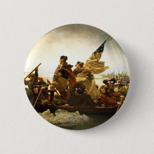 Washington Crossing the Delaware by Emanuel Leutze Button