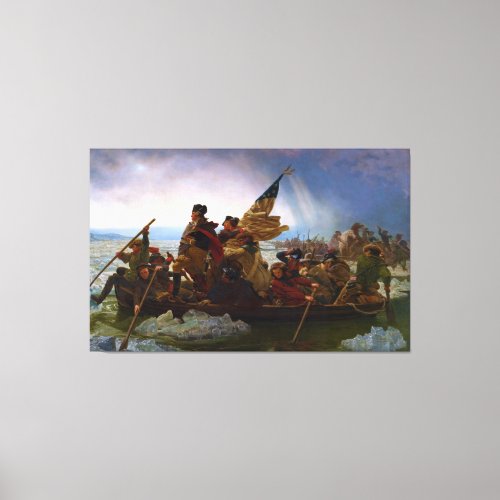 Washington Crossing the Delaware by Emanuel Leutze Canvas Print