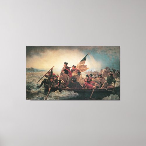 Washington Crossing the Delaware by Emanuel Leutze Canvas Print