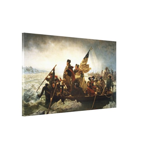 Washington Crossing the Delaware by Emanuel Leutze Canvas Print | Zazzle