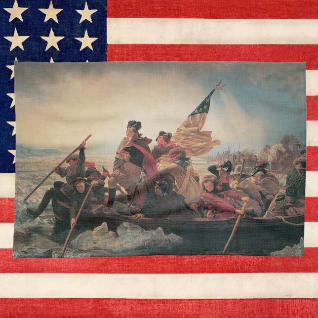 Washington Crossing the Delaware by Emanuel Leutze Kitchen Towel (Creator Uploaded)