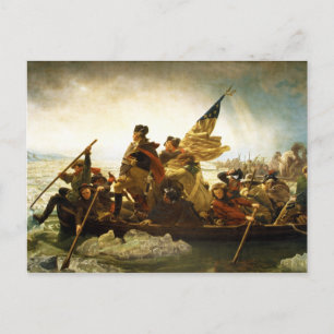 Washington Crossing the Delaware by Emanuel Leutze Postcard