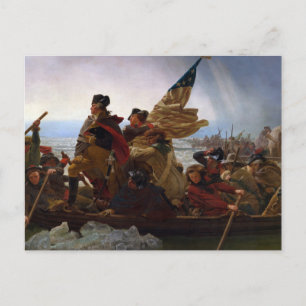 Washington Crossing The Delaware by Emanuel Leutze Postcard