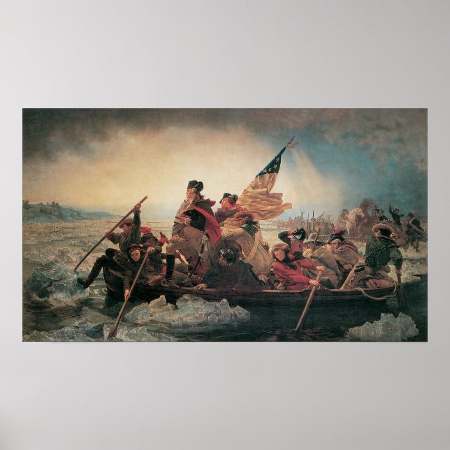 Washington Crossing the Delaware by Emanuel Leutze Poster (Front)