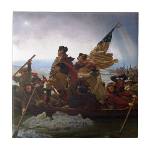 Washington Crossing the Delaware by Emanuel Leutze Tile