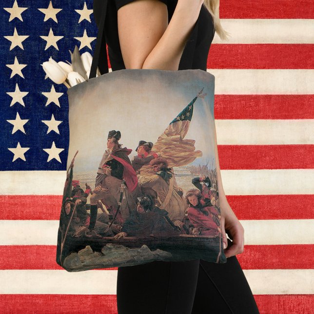 Washington Crossing the Delaware by Emanuel Leutze Tote Bag (Creator Uploaded)