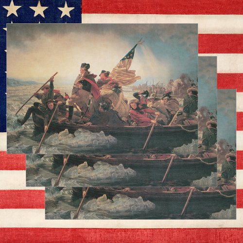 Washington Crossing the Delaware by Emanuel Leutze Wrapping Paper Sheets