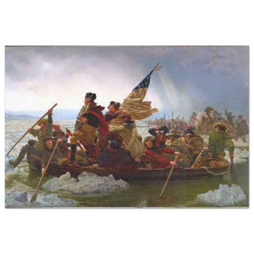 WASHINGTON CROSSING THE DELAWARE FINE ART TISSUE PAPER