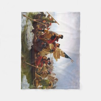 Washington Crossing The Delaware Fleece Blanket by s_and_c at Zazzle