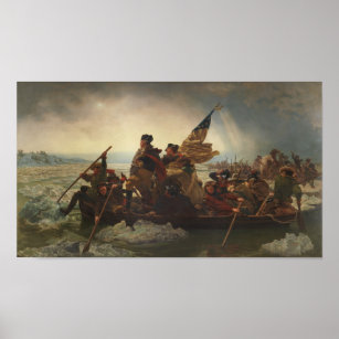 Washington Crossing the Delaware Painting Poster