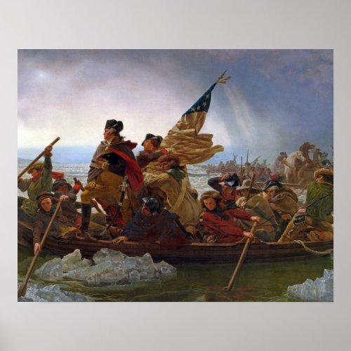Washington Crossing the Delaware River Poster