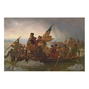 Washington Crossing the Delaware River Wood Wall Decor