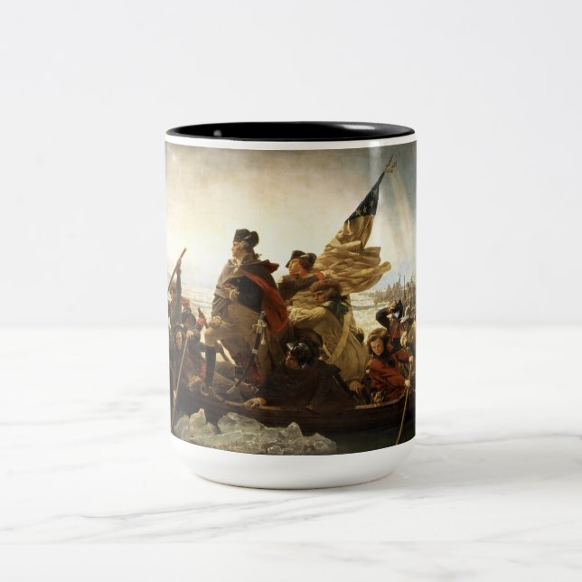 Washington Crossing the Delaware Two-Tone Coffee Mug (Center)