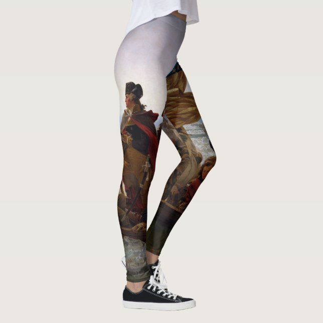 Washington Crossing the Delaware USA Leggings (Right)