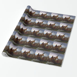 Washington Crossing the Delaware - Vintage US Art Wrapping Paper