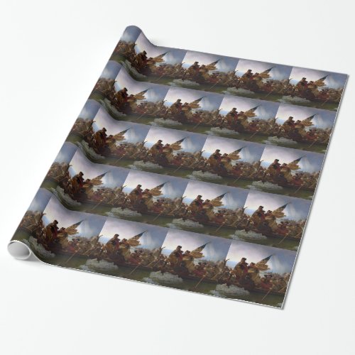 Washington Crossing the Delaware _ Vintage US Art Wrapping Paper