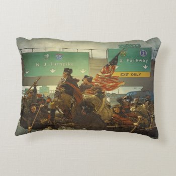Washington Crossing The Universe Pillow by ThenWear at Zazzle