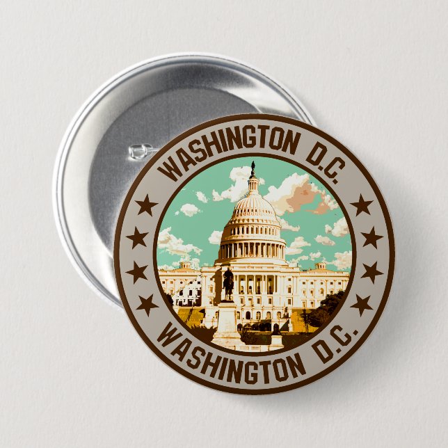 Washington D.C.                                    Button (Front & Back)