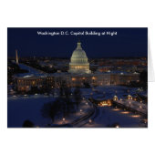 Washington D.C. Capitol Building in Winter Night (Front Horizontal)