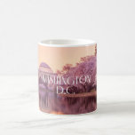 Washington D.C. Cherry Blossom Mug<br><div class="desc">This mug features an impressive Washington D.C. photo of the cherry blossoms in bloom and the city name in elegant white font.</div>