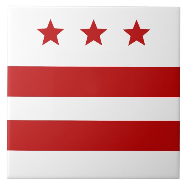 Washington D.C. city flag Ceramic Tile (Front)