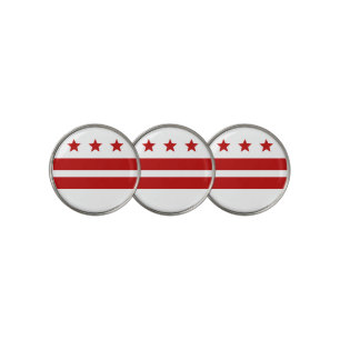 Washington D.C. city flag Golf Ball Marker