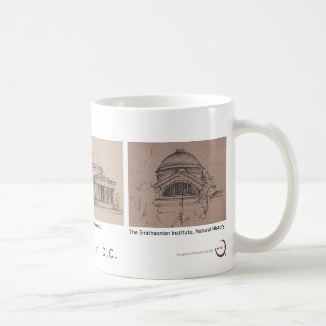Washington D.C. Coffee/Tea Mug. Souvenir/Gift Coffee Mug (Right)