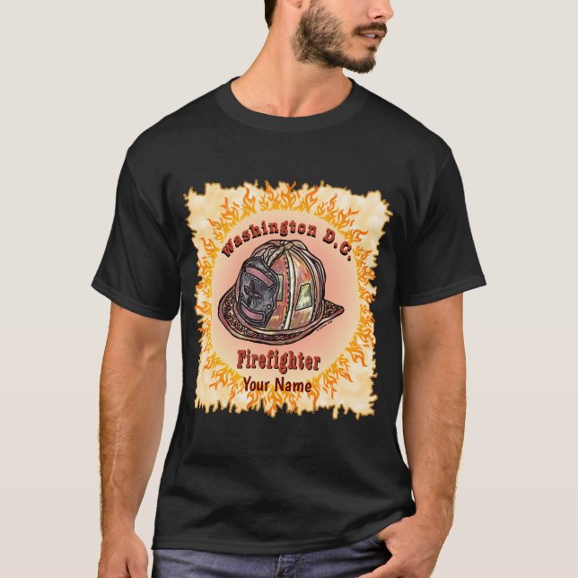 Washington D.C. Firefighter  t-shirt (Front)