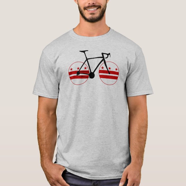Washington D.C. Flag Cycling T-Shirt (Front)