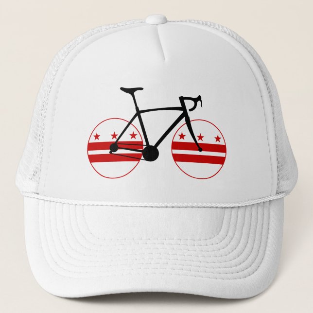 Washington D.C. Flag Cycling Trucker Hat (Front)