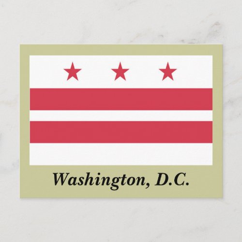 Washington DC Flag Postcard