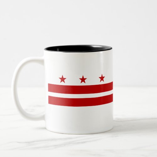 Washington DC Flag Two_Tone Coffee Mug