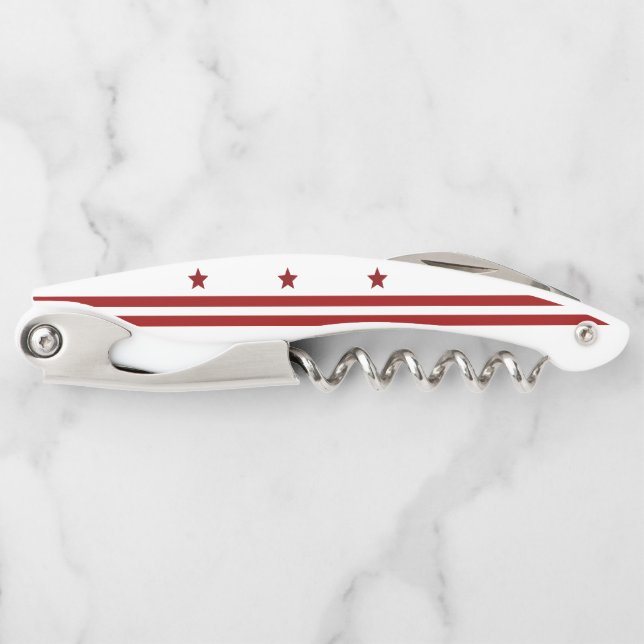Washington D.C. flag Waiter's Corkscrew (Front)