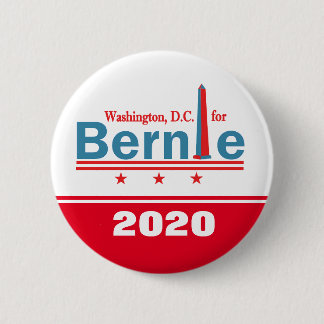 Washington, D.C. for Bernie 2020 Button