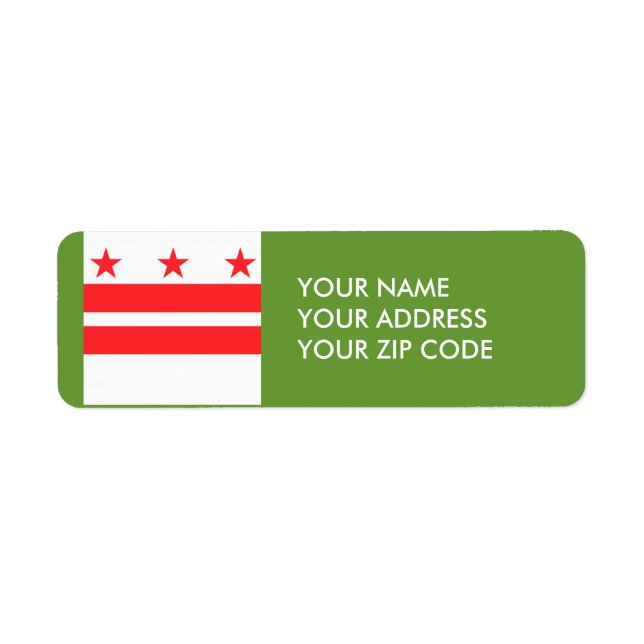 WASHINGTON D.C. LABEL (Front)