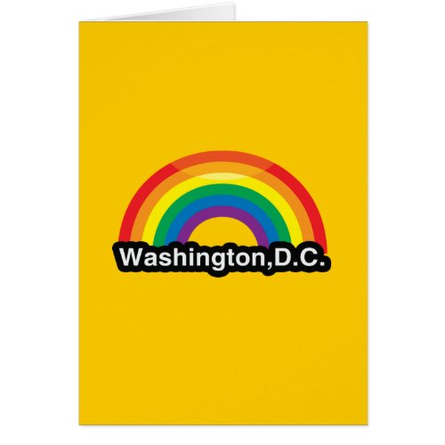 WASHINGTON DC LGBT PRIDE RAINBOW