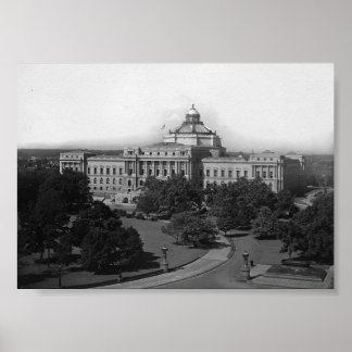 Washington, D.C., Library of Congress, Vintage Poster