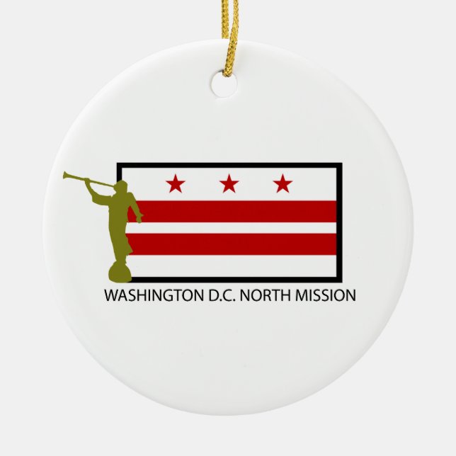 WASHINGTON D.C. NORTH MISSION LDS CTR CERAMIC ORNAMENT (Front)