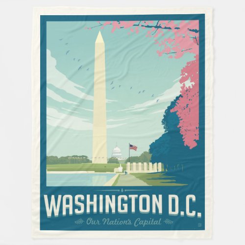 Washington DC _ Our Nations Capital Fleece Blanket