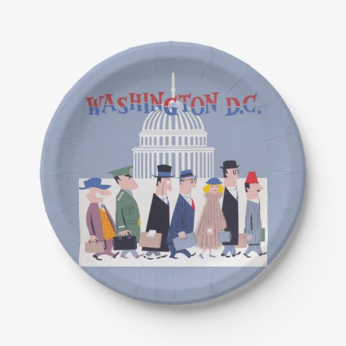 Washington DC Paper Plate