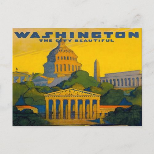 washington DC Pennsylvania Railroad retro Postcard