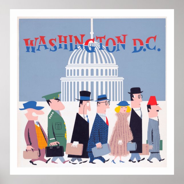 Washington D.C. Politicians Poster (Front)