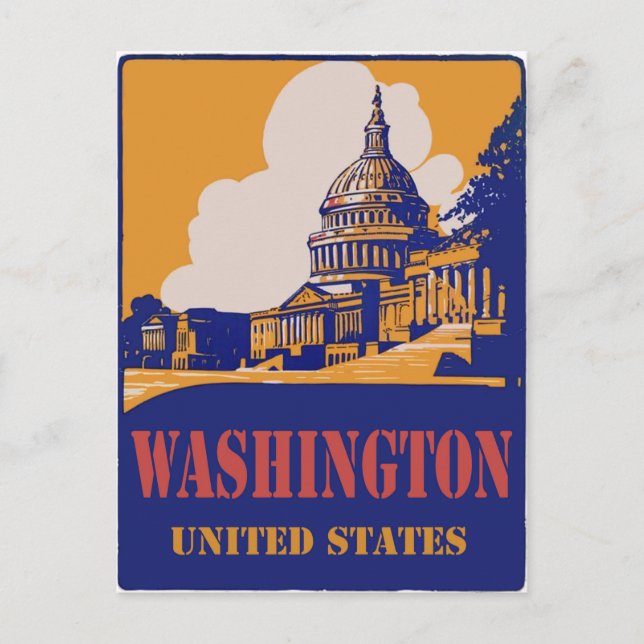 Washington D.C. Postcard (Front)