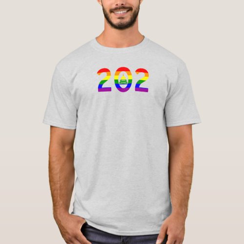 Washington DC Rainbow Pride T_Shirt
