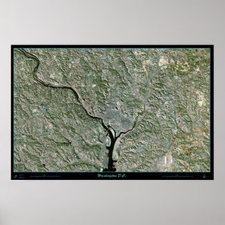 Washington, D.C. satellite poster