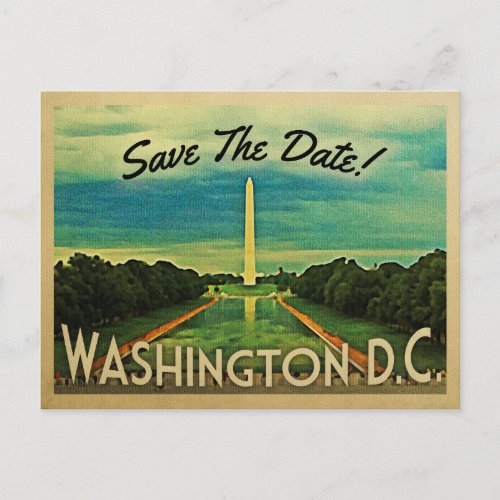 Washington DC Save The Date DC Vintage Postcards