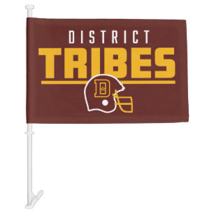 Washington D.C. Sports District Tribes Car Flag