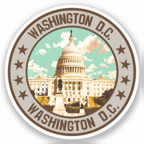 Washington DC                                    Sticker