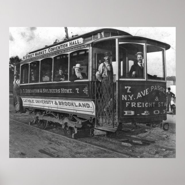 Washington, D.C. Street Car 1890 Poster (Front)